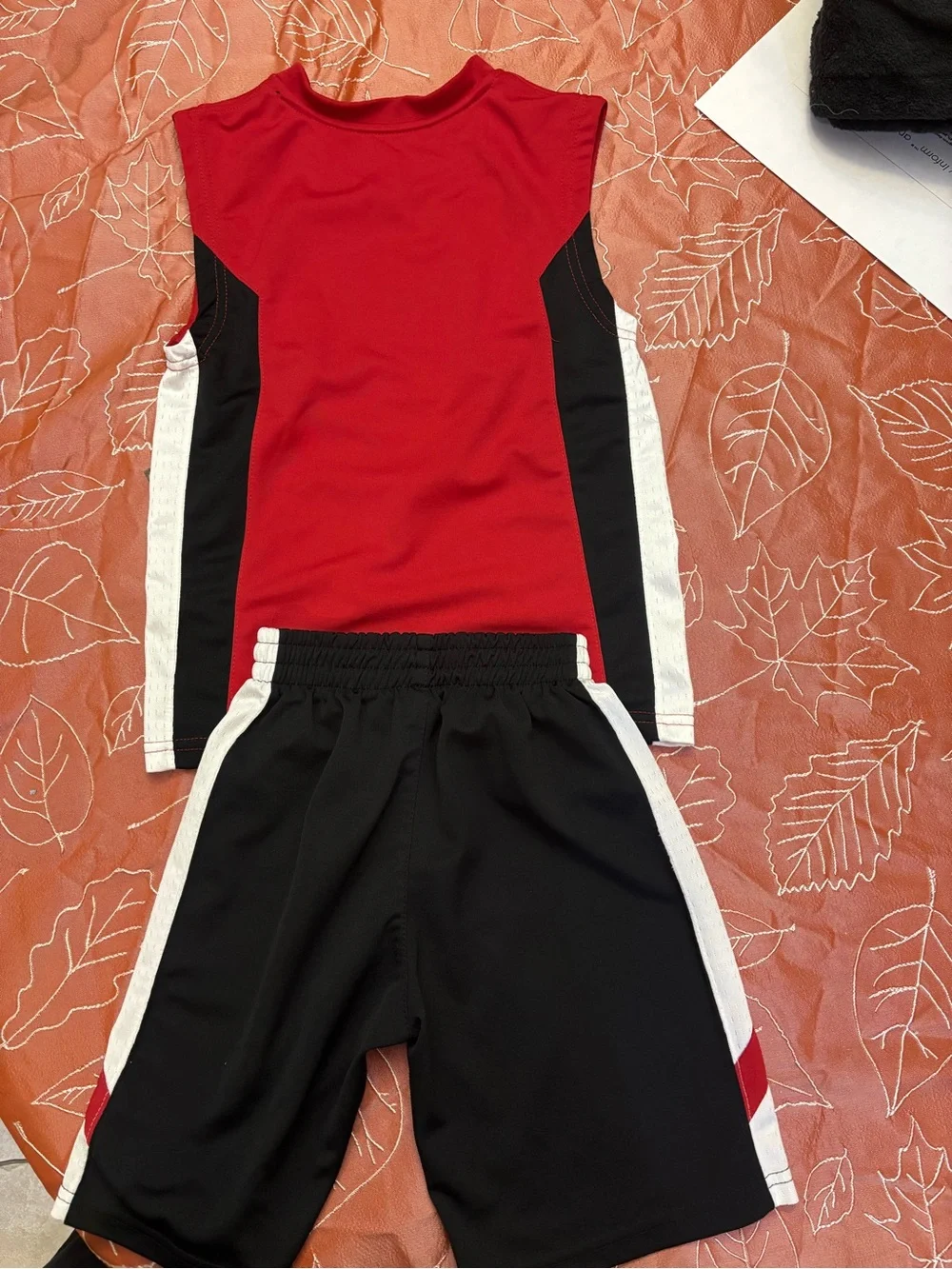Nike Red, Black & White Kids' Basketball Set